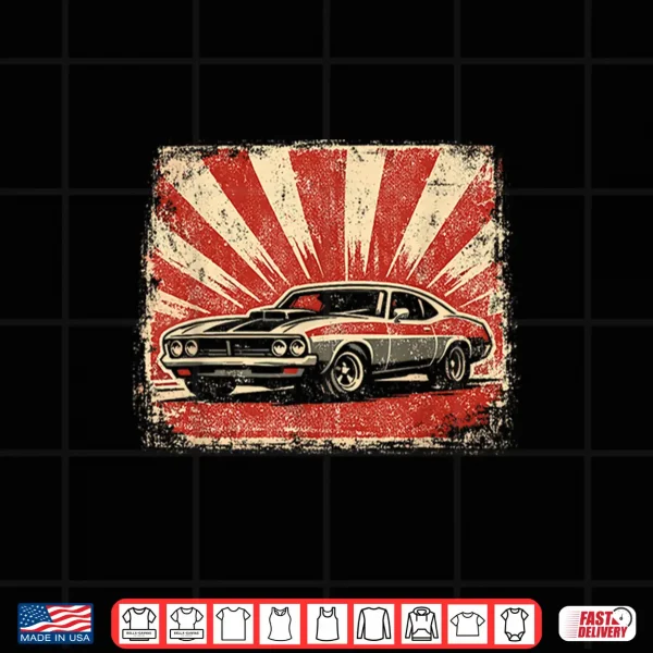 Design Vintage Muscle Car Distressed Shirt