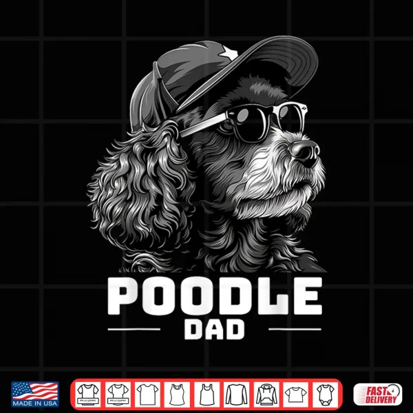 Design Vintage Poodle Dad Shirt