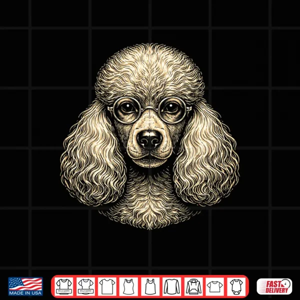 Design Vintage Poodle Mom Dog Lover Funny Poodle Graphic Shirt