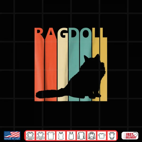 Design Vintage Ragdoll Cat Shirt Cat Owner Tshirt Gift