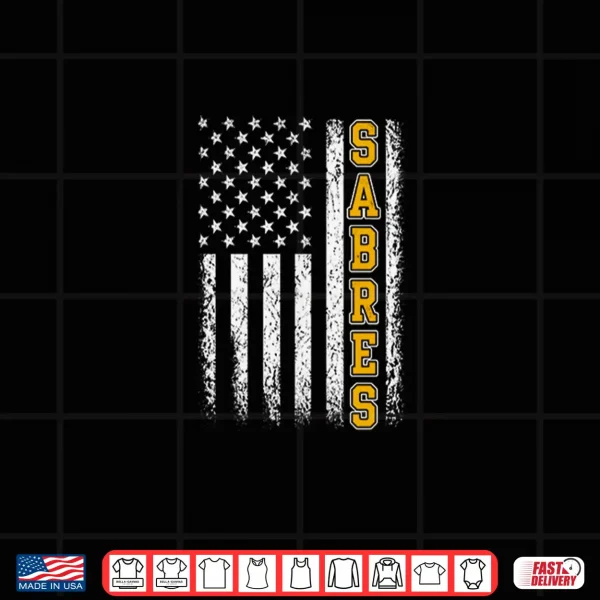 Design Vintage Sabres USA Flag Classic Gifts for Men Women Kids Shirt