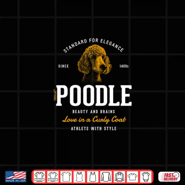 Design Vintage Styled Retro Poodle Shirt