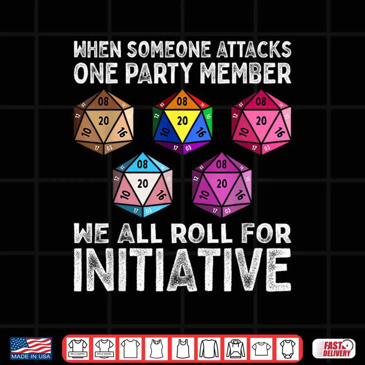 When Someone Attacks One Party Member D20 Dice Lgbtq Ally Shirt When Someone Attacks One Party Member D20 Dice Lgbtq Ally Shirt