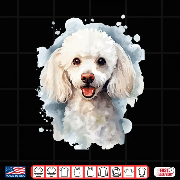 Design White Poodle Lovers Design Pop Art White Poodle Shirt