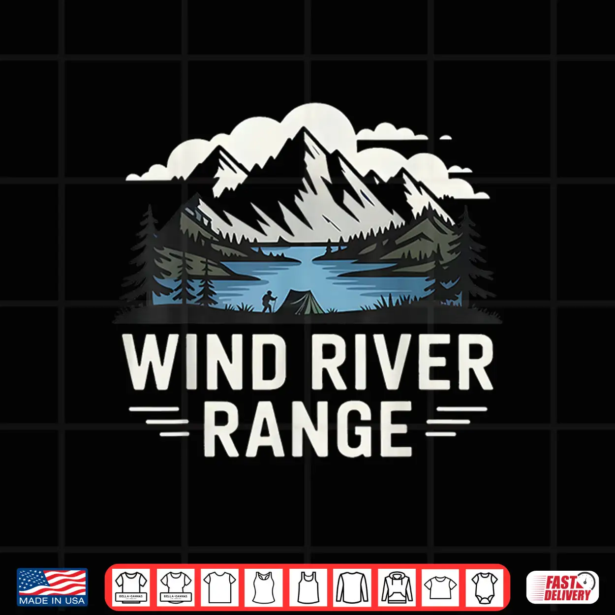 Wind Rivers Range Hiking Camping Climbing Wilderness Trails Shirt Wind Rivers Range Hiking Camping Climbing Wilderness Trails Shirt