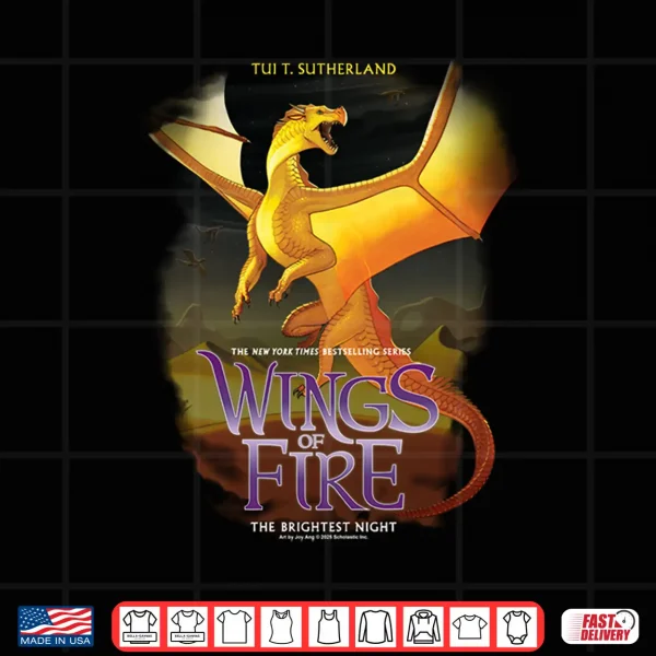 Wings Of Fire The Brightest Night Cover Performance Shirt 4 Design Wings of Fire The Brightest Night Cover Performance Shirt