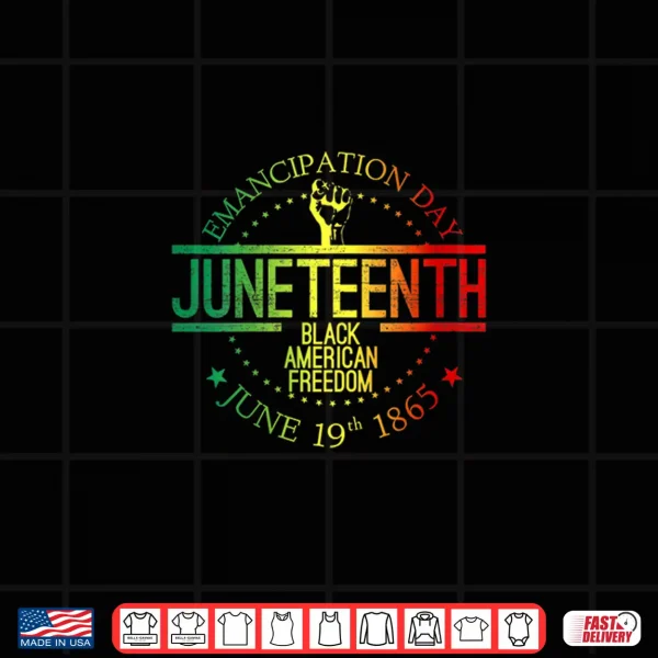 Design Womens Juneteenth African American Freedom Black History June 19 Shirt