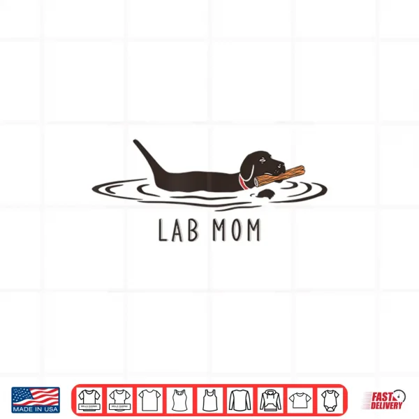 Design Womens Lab Mom Labrador Retriever Dog Owner Shirt