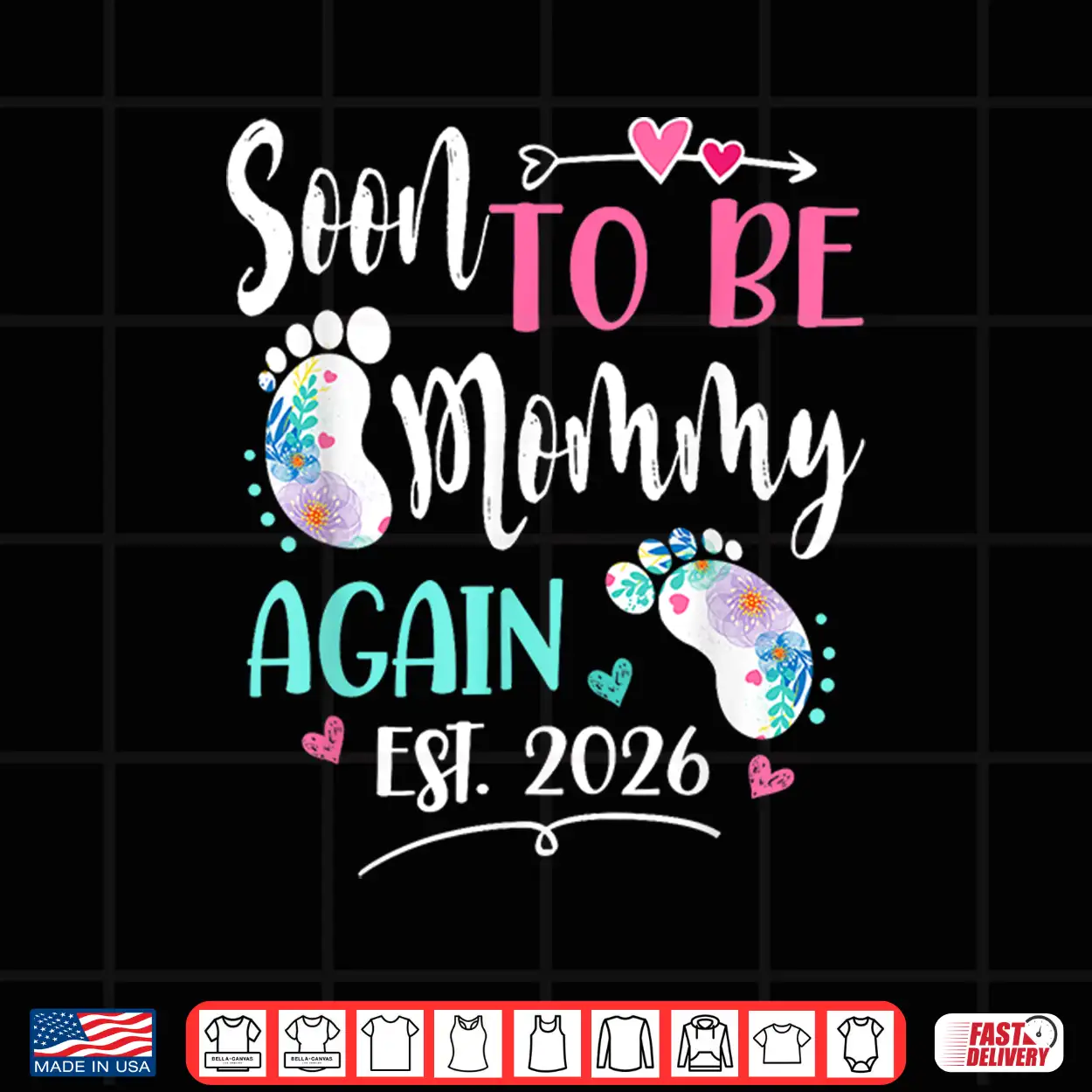 Womens Soon To Be Mommy Again 2026 Mother’S Day Shirt Womens Soon To Be Mommy Again 2026 Mother’S Day Shirt