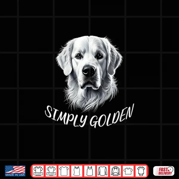 Design Womens White English Cream Golden Retriever Shirt