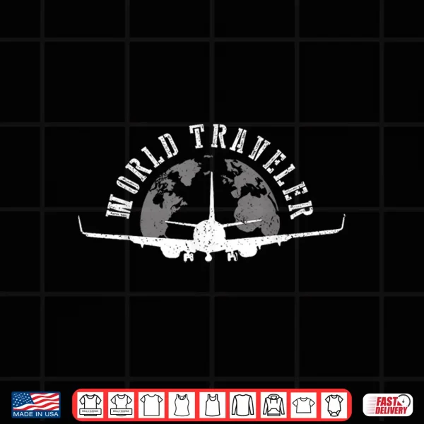Design World Traveler Shirt Backpacking Traveling Travel Tee Gift Shirt
