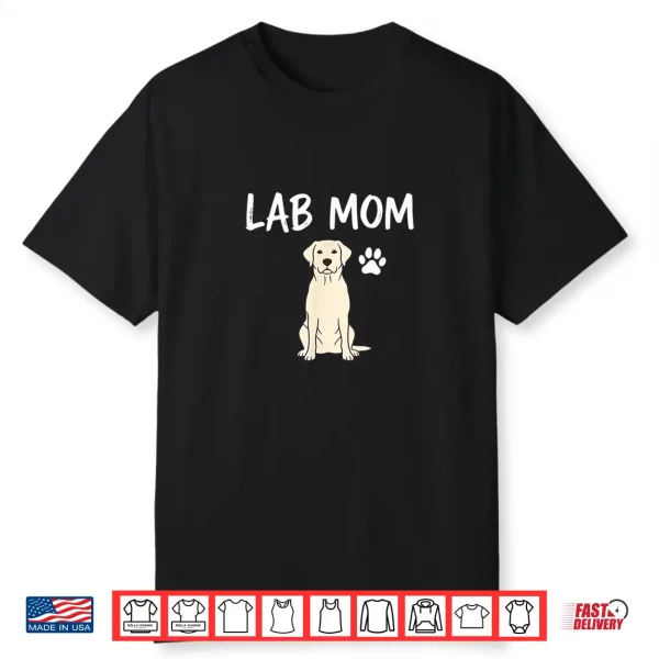 Dog Labrador Retriever Mom Mom Design Labrador Shirt