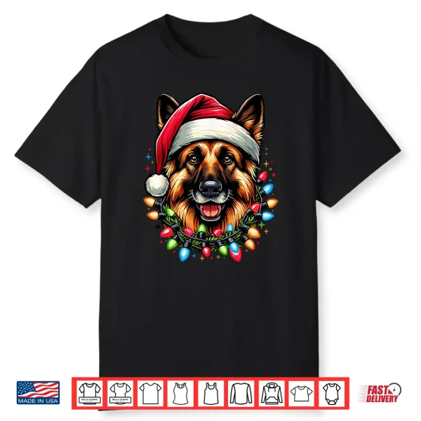 Dog Owner Xmas Men Women Favorite German Shepherd Christmas Shirt