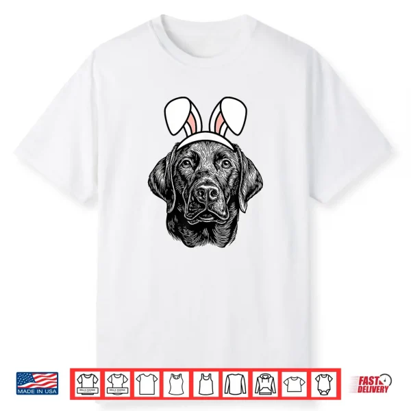 Easter Labrador Retriever Cute Dog Lab Easter Bunny Ears Shirt