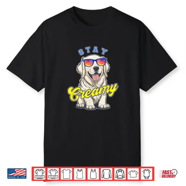 English Cream Golden Retriever Funny Ecgr Puppy Stay Creamy Shirt