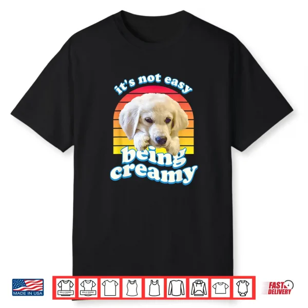 English Cream Golden Retriever Funny Ecgr Puppy Vintage 80’S Shirt