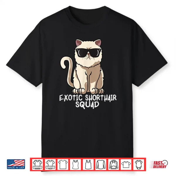 Exotic Short Hair Caddy Funny Exotic Short Hair Cat Mum Shirt