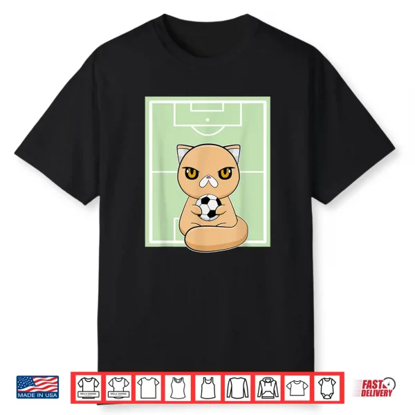 Exotic Shorthair Cat Anime Kitten Soccer Football Men Women Kids Shirt