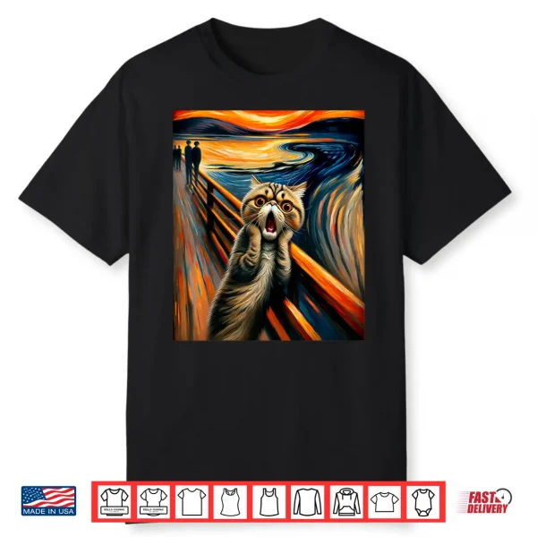 Expressionist Artsy Artistic Exotic Shorthair Cat Shirt