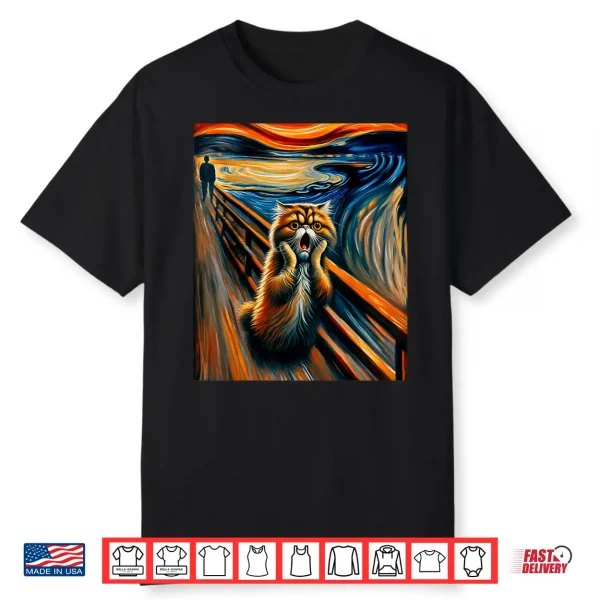 Expressionist Artsy Persian Cat   Artistic Persian Cat Shirt