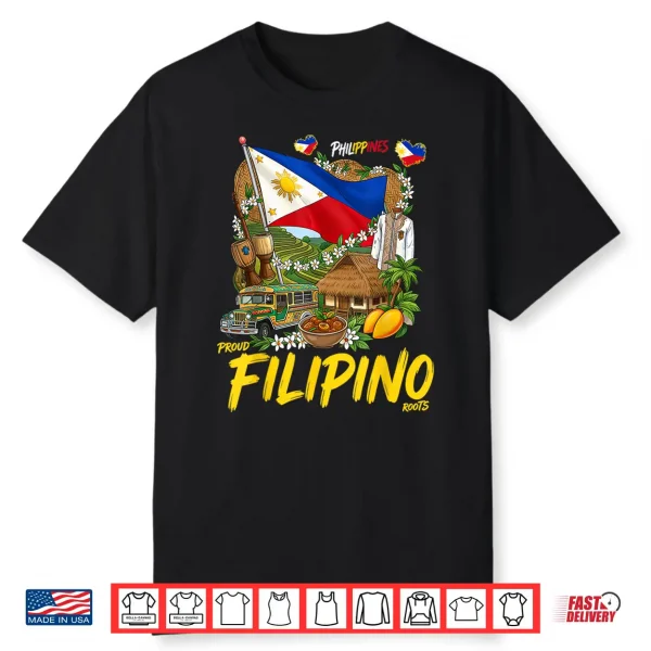 Filipino Roots Idea For Women Filipiniana Philippines Themed Shirt