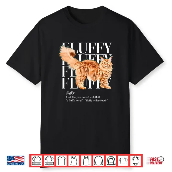 Fluffy Cat Ginger Maine Coon Shirt