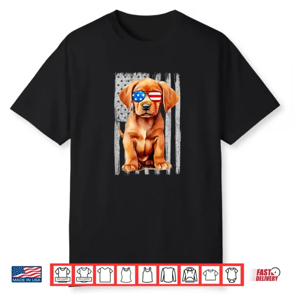 Fox Red Lab Mom Dad Flag Labrador Retriever Shirt