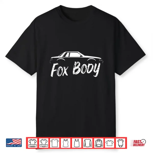 Foxbody Notchback 5.0 American Stang Muscle Car Notch Gift Shirt
