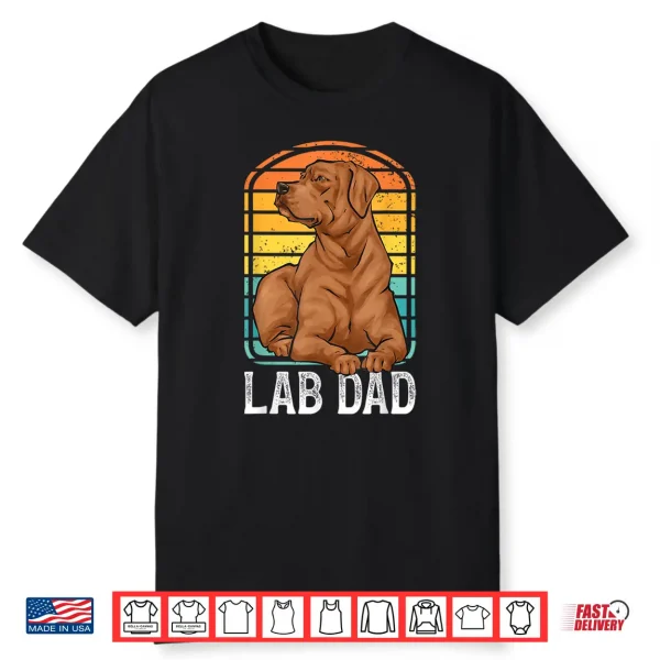 Foxred Lab Dad Fox Red Labrador Retriever Shirt