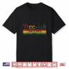 Free Ish Since 1865 With Pan African Flag For Juneteenth Shirt
