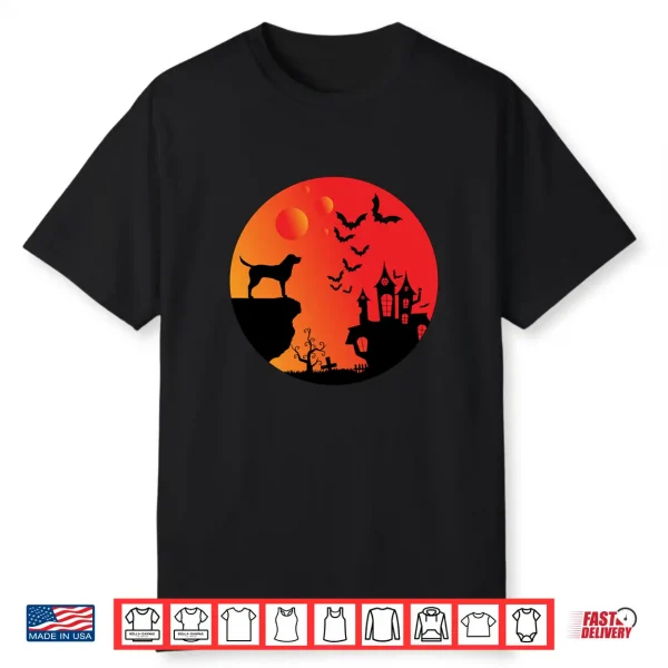 Full Moon Labrador Retriever Lovers Halloween Spooky Shirt