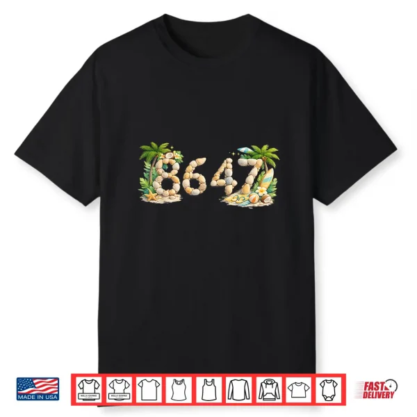 Funny 86 47 8647 Summer Beach Seashells Sea Shells Shirt