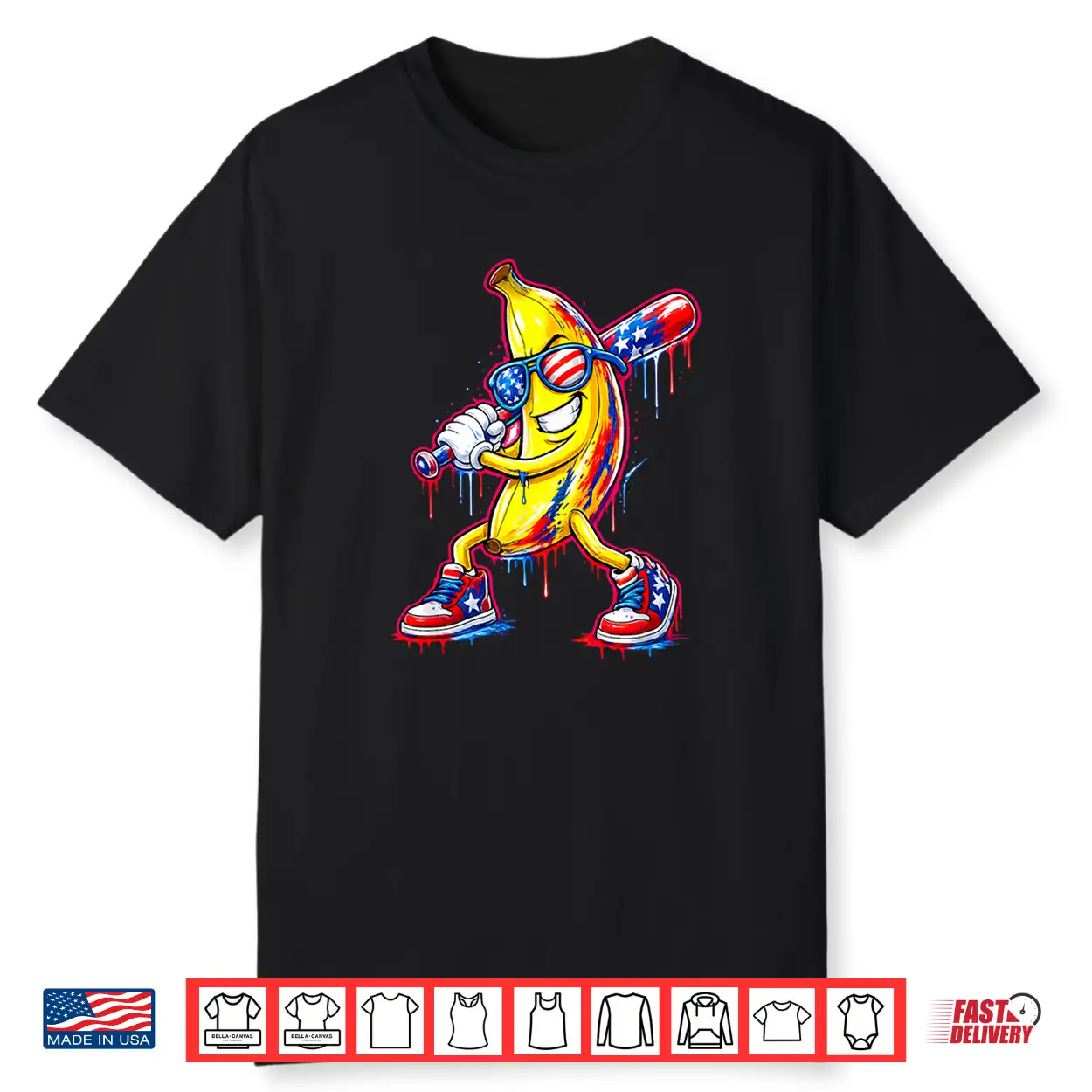 Funny Baseball Drip 4Th Of July Ice Cream Shirt Funny Baseball Drip 4Th Of July Ice Cream Shirt