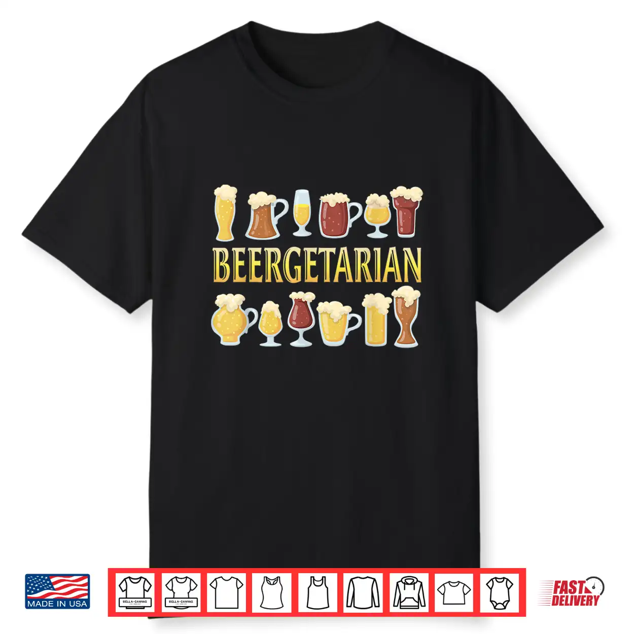 Funny Beer Design Craft Beer For Brewery Lovers Beergetarian Shirt Funny Beer Design Craft Beer For Brewery Lovers Beergetarian Shirt