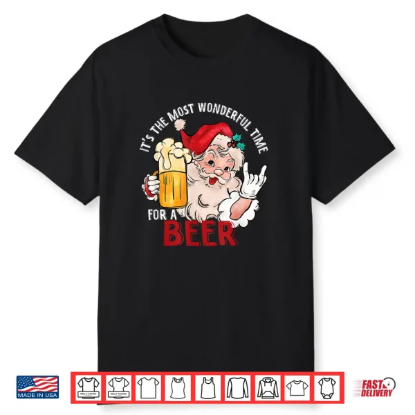 Funny Christmas Beer Meme Most Wonderful For Craft Beer Fan Shirt