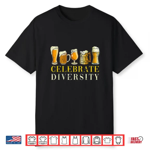 Funny Craft Beer Diversity Brewer Drinking Craft Beer Shirt