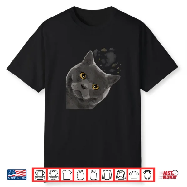Funny Curious British Shorthair Cat Shirt