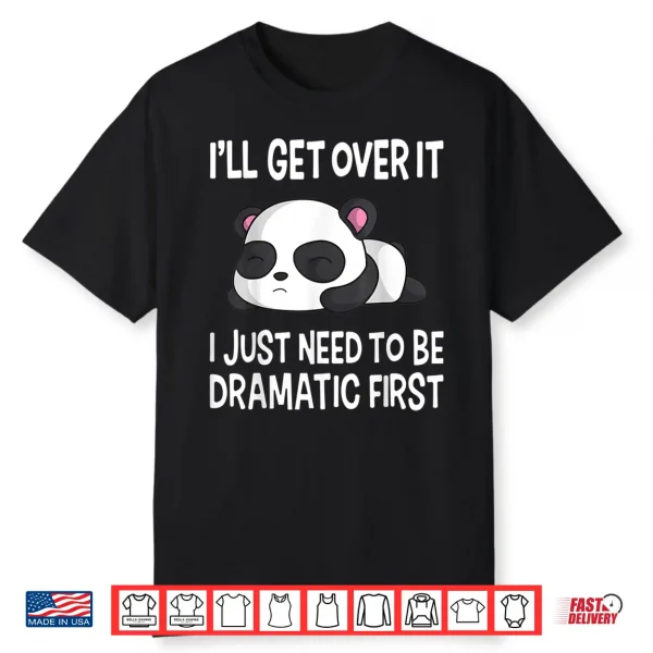 Funny Dramatic Panda Kawaii Bear Face Anime Lovers Shirt