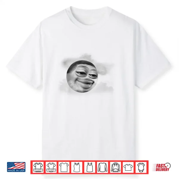 Funny Flight Reacts Moon Face Meme Shirt