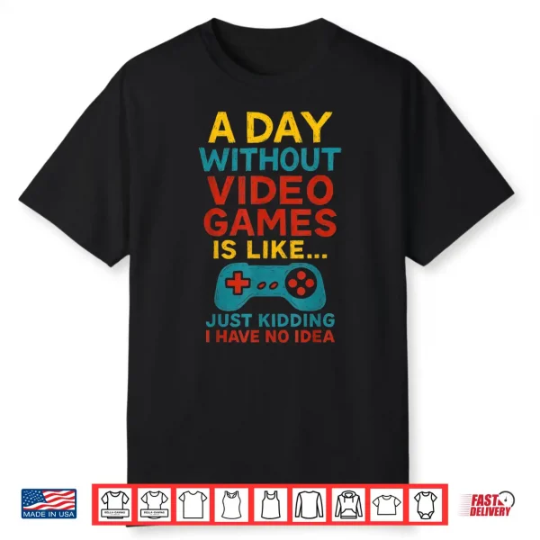 Funny Gamer Saying Graphic Tee Men Boys Teens Video Gaming Shirt