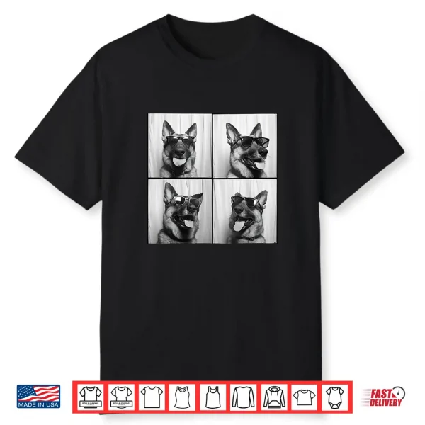 Funny German Shepherd Face Gsd Cool Dog With Sunglasses Shirt