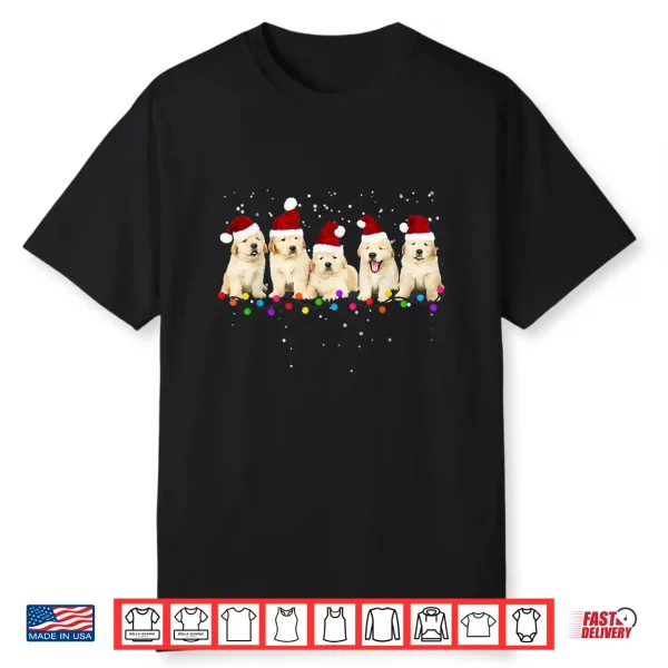 Funny Golden Retriever Christmas Sweater Shirt Puppy Dog Shirt