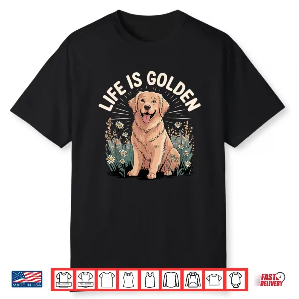 Funny Golden Retriever Costume For Men Women Kids Goldie Shirt