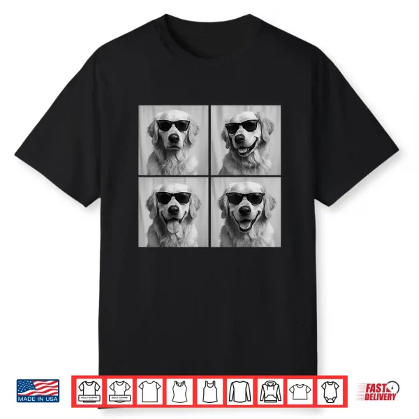 Funny Golden Retriever Lover Cute Golden Dog Photo Booth Shirt