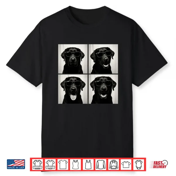 Funny Labrador Dog Lover Cute Black Lab Photo Booth Shirt