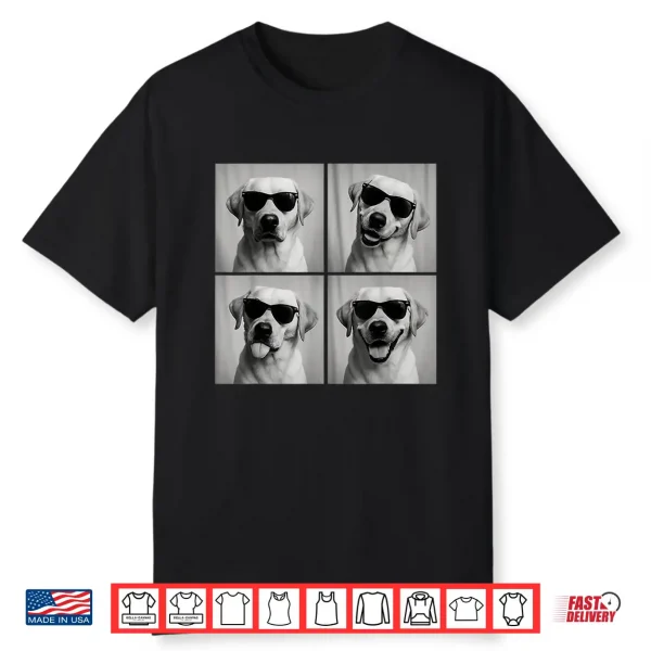 Funny Labrador Dog Lover Cute Yellow Lab Photo Booth Shirt