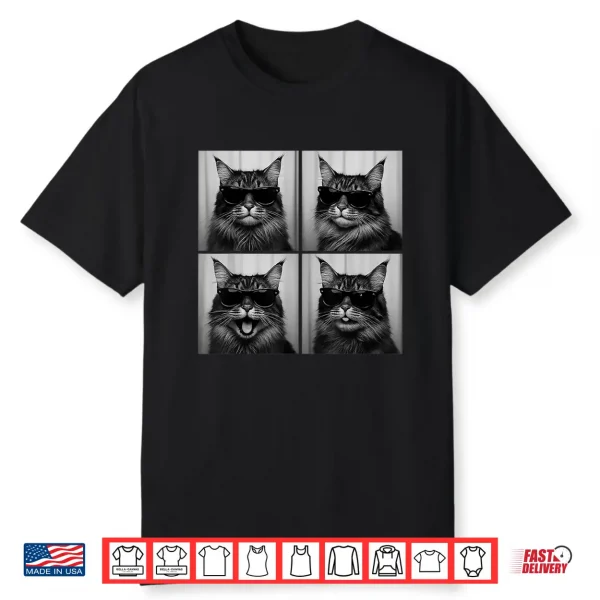 Funny Maine Coon Cat Lover Cute Photo Booth Shirt