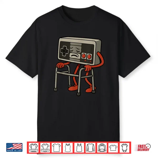 Funny Old Gamer Gaming Retro 80S 90S Video Game Old Gamer Shirt