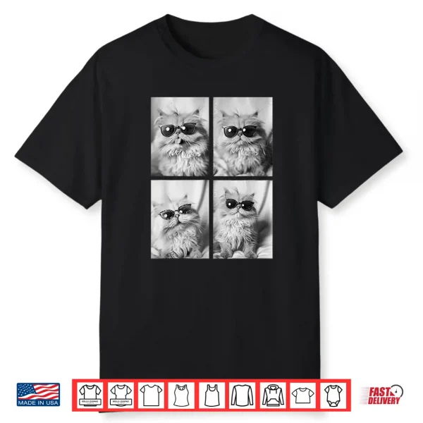 Funny Persian Cat Lover Cute Kitten Sunglasses Pet Feline Shirt