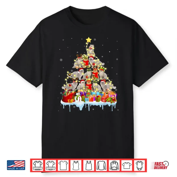 Funny Persian Christmas Tree Pet Cat Lover Gift Shirt